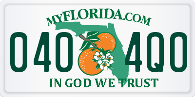 FL license plate 0404QO