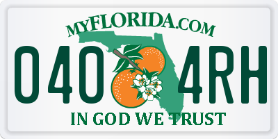 FL license plate 0404RH
