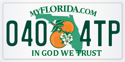 FL license plate 0404TP