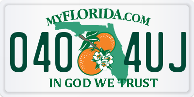 FL license plate 0404UJ