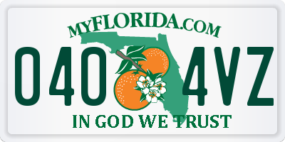 FL license plate 0404VZ