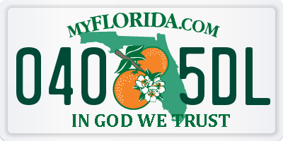 FL license plate 0405DL