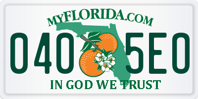 FL license plate 0405EO