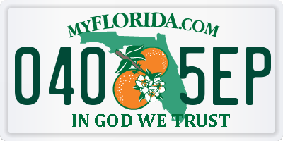 FL license plate 0405EP