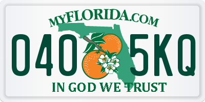 FL license plate 0405KQ