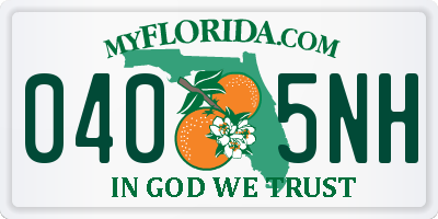 FL license plate 0405NH