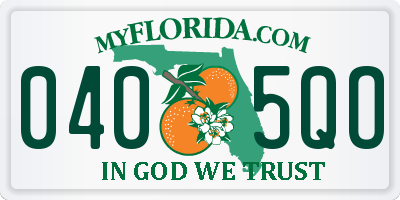 FL license plate 0405QO