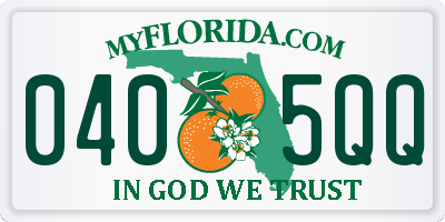 FL license plate 0405QQ