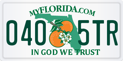 FL license plate 0405TR