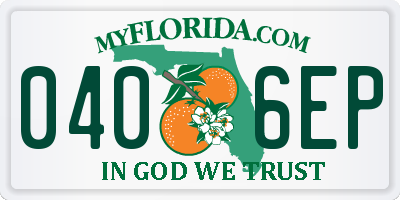 FL license plate 0406EP