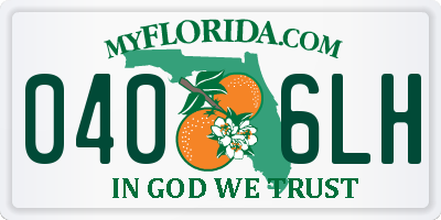 FL license plate 0406LH