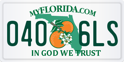 FL license plate 0406LS