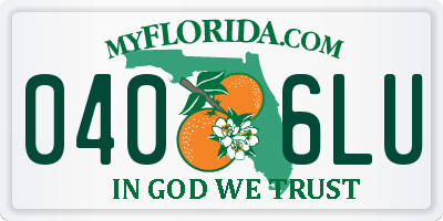 FL license plate 0406LU