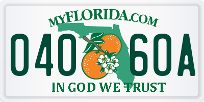 FL license plate 0406OA