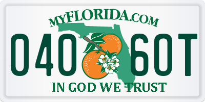 FL license plate 0406OT