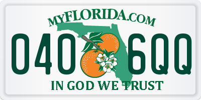 FL license plate 0406QQ