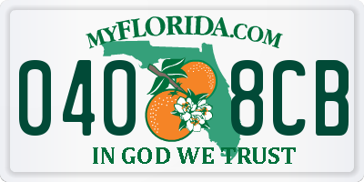FL license plate 0408CB