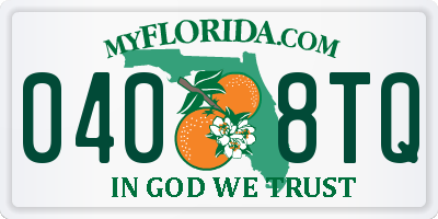 FL license plate 0408TQ