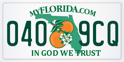 FL license plate 0409CQ