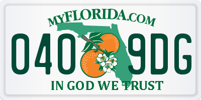 FL license plate 0409DG