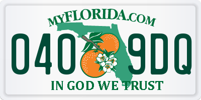 FL license plate 0409DQ