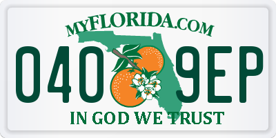 FL license plate 0409EP