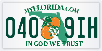 FL license plate 0409IH