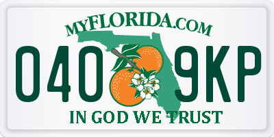 FL license plate 0409KP