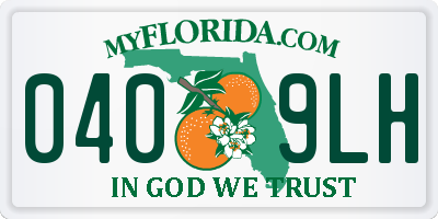 FL license plate 0409LH