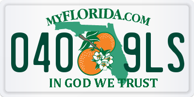FL license plate 0409LS