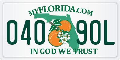 FL license plate 0409OL