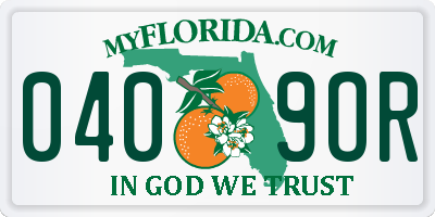 FL license plate 0409OR