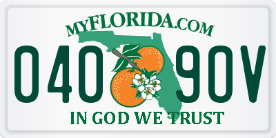 FL license plate 0409OV