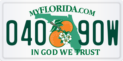 FL license plate 0409OW
