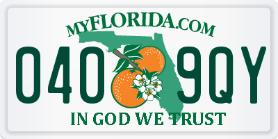 FL license plate 0409QY