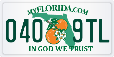 FL license plate 0409TL