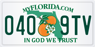 FL license plate 0409TV