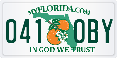 FL license plate 0410BY