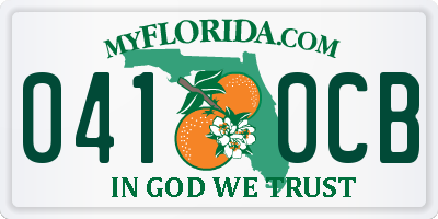 FL license plate 0410CB