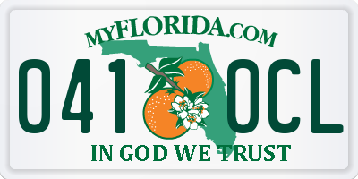 FL license plate 0410CL