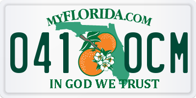 FL license plate 0410CM