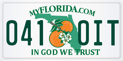 FL license plate 0410IT