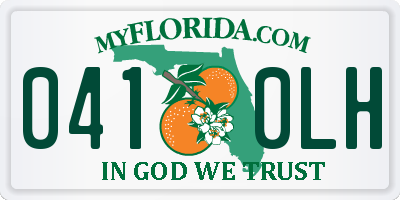 FL license plate 0410LH