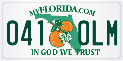 FL license plate 0410LM