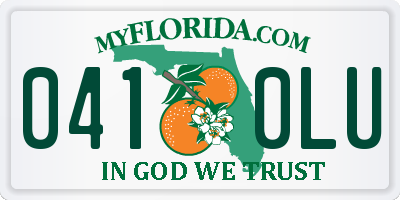 FL license plate 0410LU