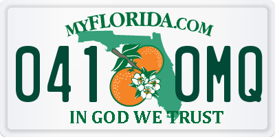 FL license plate 0410MQ