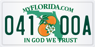 FL license plate 0410OA