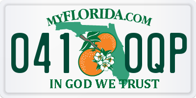 FL license plate 0410QP