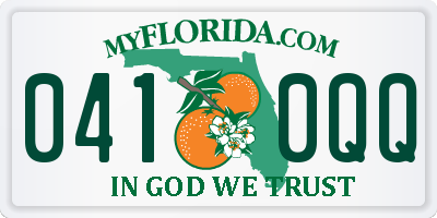 FL license plate 0410QQ