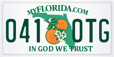 FL license plate 0410TG